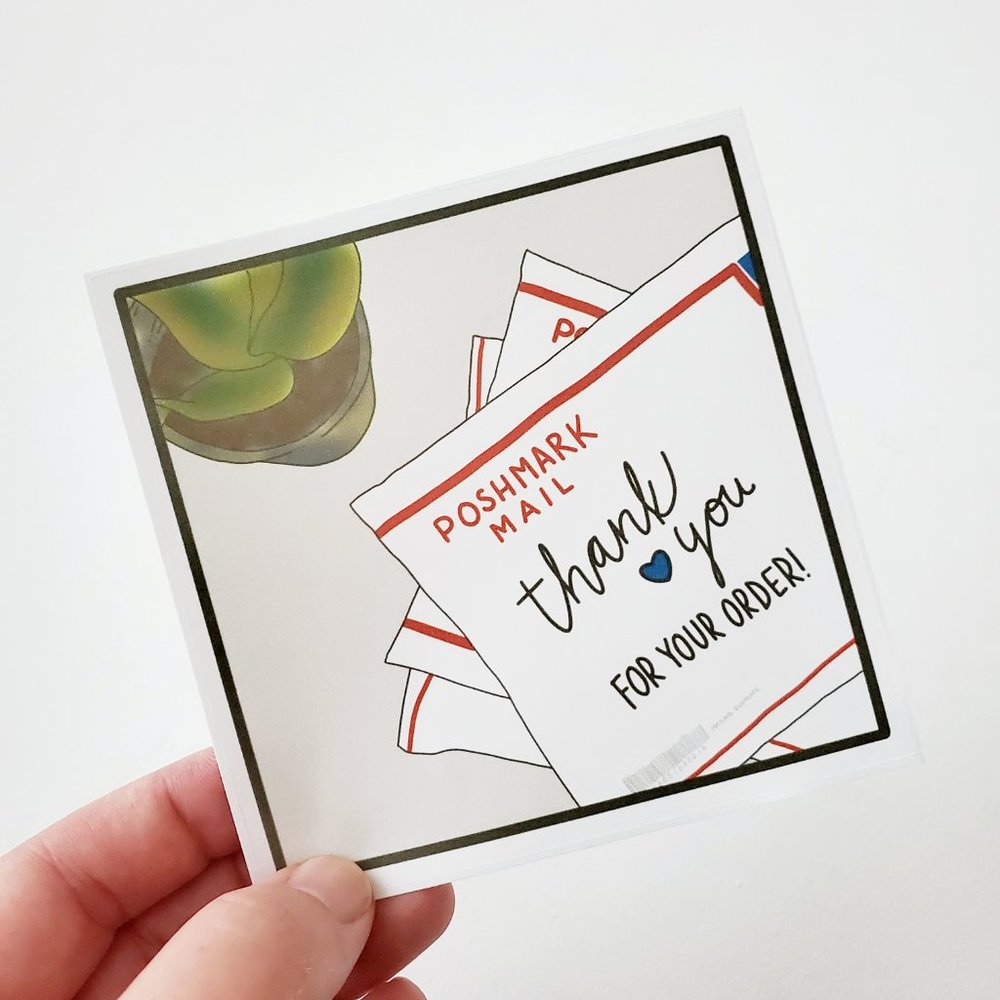 LB001 Poshmark Mail Thank You Sticker [Price Firm] - Picture 7 of 8